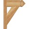 Ekena Millwork Traditional Arts & Crafts Rough Sawn Outlooker, Western Red Cedar, 6"W x 14"D x 18"H OUT06X14X18TRA03RWR - alternate 3